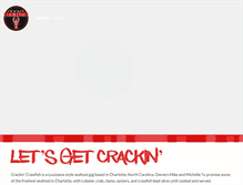 Tablet Screenshot of crackincrawfish.net